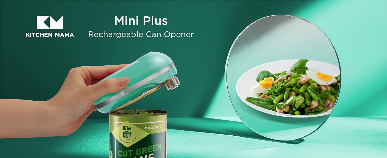 Rechargeable Electric Can Opener Compact Can Opener USB-C Can Opener Hands-Free Can Opener