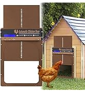 KILOGOGRAPH Automatic Chicken Coop Door - All Metal, Timer Mode for Auto Up and Down, Manual Mode...