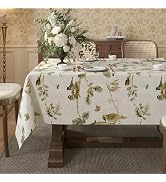 HOMOHEINI Rectangle Table Cloth,100% Waterproof Tablecloth Oil Proof Spill Proof Vinyl Table Clot...