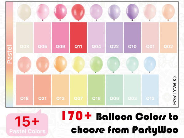 Rainbow Color Balloons