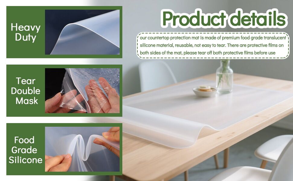VOKOY Large Silicone Mat for Crafts