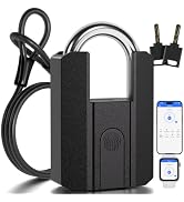 APECYC Fingerprint Bike U Lock with Cable, Heavy Duty Anti Theft Smart Lock | Unlock in 0.2 Secon...