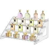 Delamu Perfume Organizer Stand Holder, 12.4 Inch 4 Tier Large Cologne Organizer, Clear Shelf Rise...