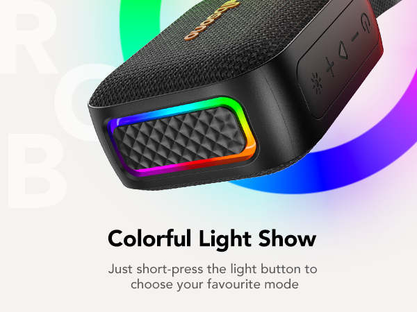 colorful LED light mini speaker