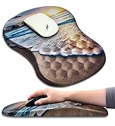 Hokafenle Ergonomic Mouse Pad Wrist Support with Massage Design, Wrist Rest Pain Relief Mousepad ...