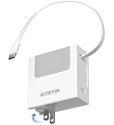 Gitryin Portable USB C Charger Block, Retractable Wall Charger, 40W PD Fast Charging Block with 3...