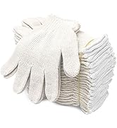Evridwear Cotton Polyester String Knit Shell Safety Protection Work Gloves for Painter Mechanic I...