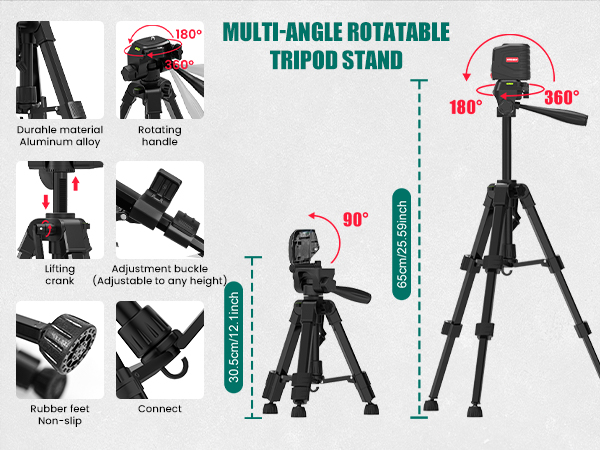 Extendable laser level