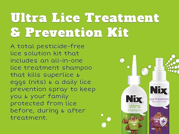 Nix provides a lice removal solution that you can safely use to rid childrens lice.