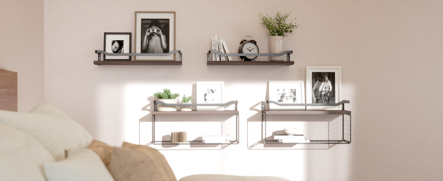 wall shelves for bedroom
