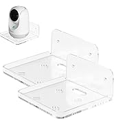 Wall Mount Floating Shelves for 2 Pcs Security Camera Mini Speaker Other Small Items in Bedroom B...