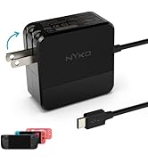 Nyko 39W USB-C Fast Charger for Nintendo Switch - Supports TV Dock Mode, 15V, 2.6A Charger with 8...