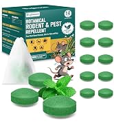 Natural Peppermint Oil Moth Balls for Rodents Deterrent? - 14 Pack?, Mice & Rat Repellent for Ind...