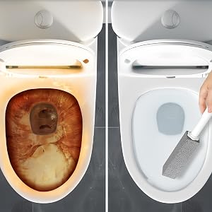 Ergonomic handle tackles stubborn limescale & rust without fatigue.