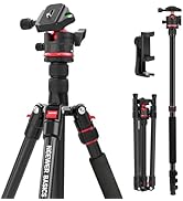 NEEWER Basics 72" / 182 cm Travel Tripod Monopod for Camera, Compact Lightweight Portable Video R...
