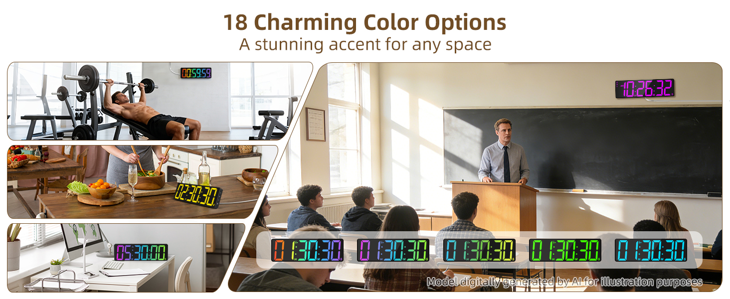 18 color options