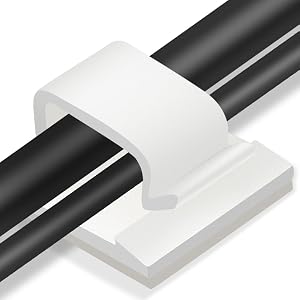 Cable clips white 01