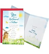 Ogeby Cute Father's Day Card for Husband, Sweet Windmill Fathers Day Card from Wife, You Are A Hu...