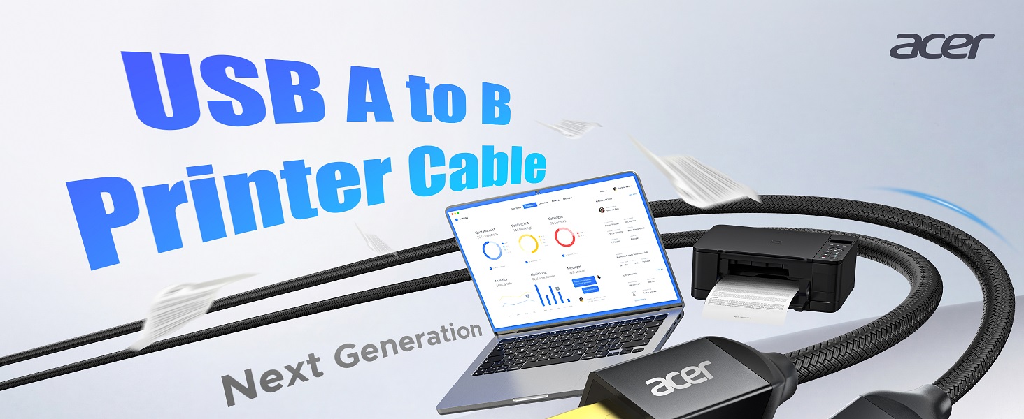 printer cable usb a to usb b