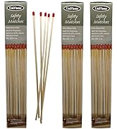 Extra Heavy Duty Long Safety Matches | Long Wooden Fireplace Matches for Candles, Camping, BBQ Gr...