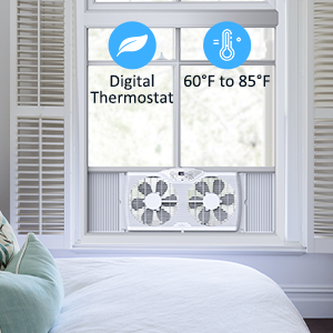 twin window fan reversible