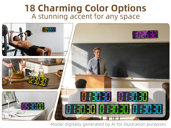 18 color options
