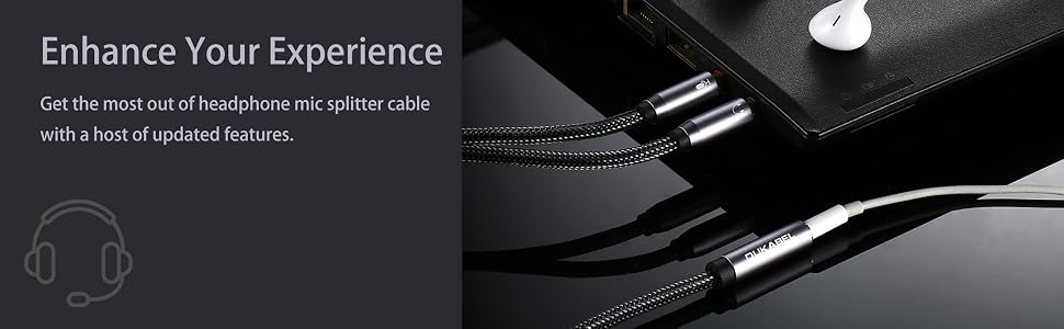 headphone mic splitter cable