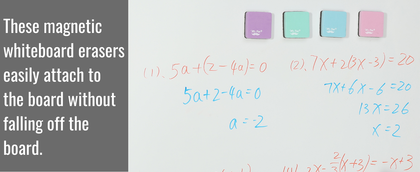Magnetic Dry Eraser, Whiteboard Eraser, Dry Erasers for Whiteboard,
