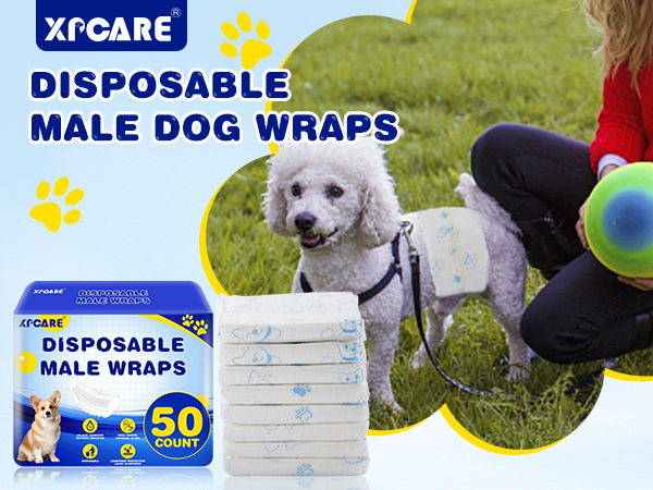 Disposable Male Dog Wraps