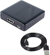 SinLoon VGA to HDMI, Mini VGA+R/L to HDMI Converter Audio Video Adapter Box with USB Cable,1920x1...