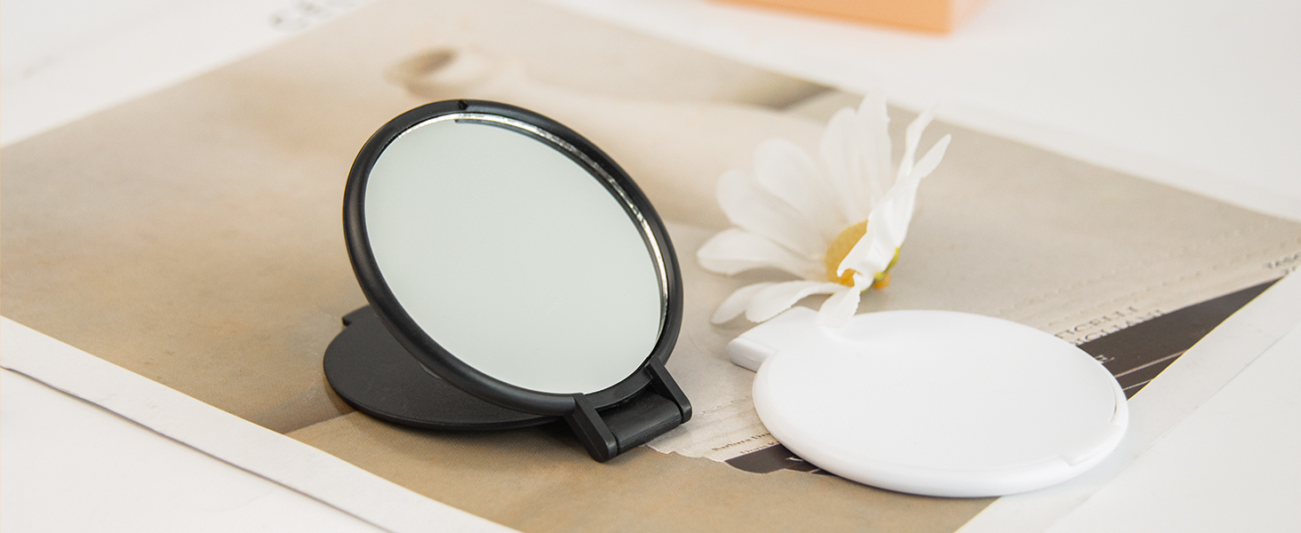 compact pocket mini small folding cute makeup purse mirror bulk set of 12 for women as gift favor