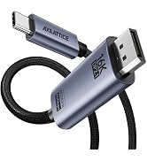 USB C to DisplayPort 2.1 Cable 4.9FT - 16K@30Hz 8K@120Hz 4K@240Hz 80Gbps | Thunderbolt 4/3 to Dis...