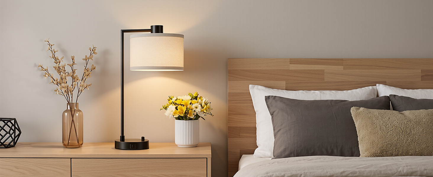 bedside lamps set of 2