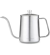 Easyworkz Gage Gooseneck Pour Over Coffee Kettle 20 oz Stainless Steel Hand Drip Long Narrow Spou...