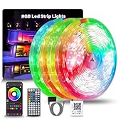 GANZQH Led Lights for Bedroom 400ft (4 Rolls of 100ft) Music Sync Color Changing Led Strip Lights...