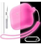 for AirPods 4th Generation Case Cover (2024) with Cleaner Kit, Keychain&Lanyard – Soft Silicone F...