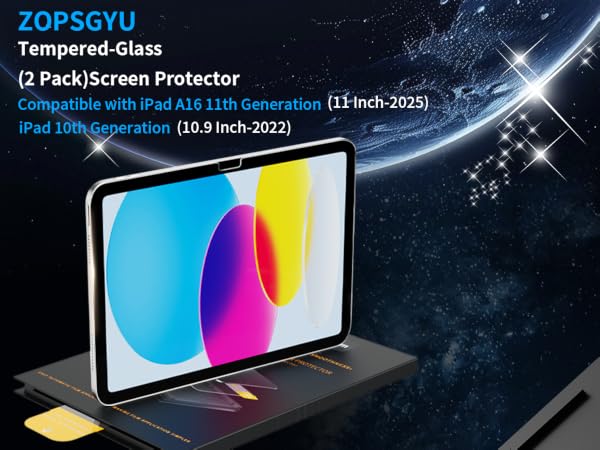 iPad A16 11th/10th Generation 2 Pack Screen Protector