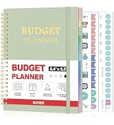 SUNEE Budget Planner - Monthly Budget Book with Expense Tracker Notebook, Undated 12 Month Bill O...