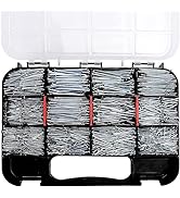 HongWay 1500pcs Hardware Nails Assortment Kit, Galvanized Nail, Assorted 12 Sizes Wire and Common...