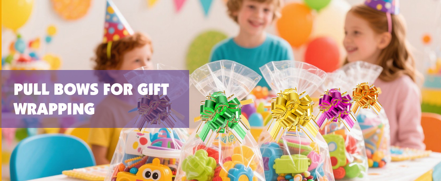 pull bows for gift wrapping