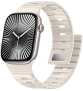 Easuny Magnetic Loop Compatible with Apple Watch 11 10 9 8 7 6 5 4 SE Bands for Men 42mm 40mm 41m...