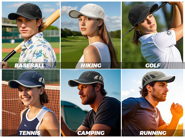Quick-drying Running Cap Sun Protection Sports Cap Breathable Tennis Cap Golf Cap Baseball Cap