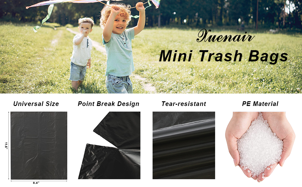 mini trash bags for car garbage can point break design tear-resistant universal size