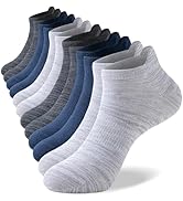 Niorasen Ankle Socks for Men Women, 6 Pairs Bamboo Rayon Breathable Sports Low Cut, Multicolor Si...