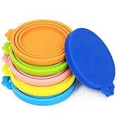 Comtim Pet Can Covers/6 Pack Silicone Dog Cat Food Can Lids/Universal Size Fit Most Standard Size...