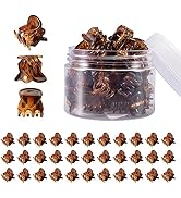 YOHAMA 36Pcs Brown Mini Hair Claw Clips Kids Adult Strong Hold Bangs Clips | Multifunction Durabl...