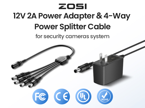 ZOSI Power Splitter Cable
