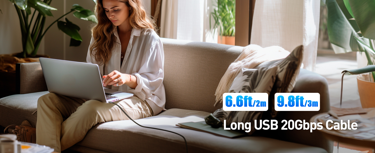 USB 20Gbps 240W USB Type-C Cable