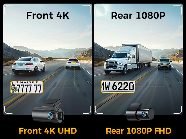 dash cam front and rear