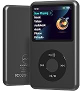MP3 Player with Bluetooth 128GB Portable Music Digital Players Supports Playlist Audiobook Video ...